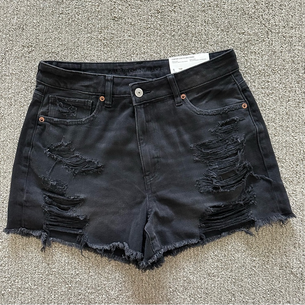 American Eagle‎ Mom Short Comfort Stretch Waistband Super High Rise Size 6